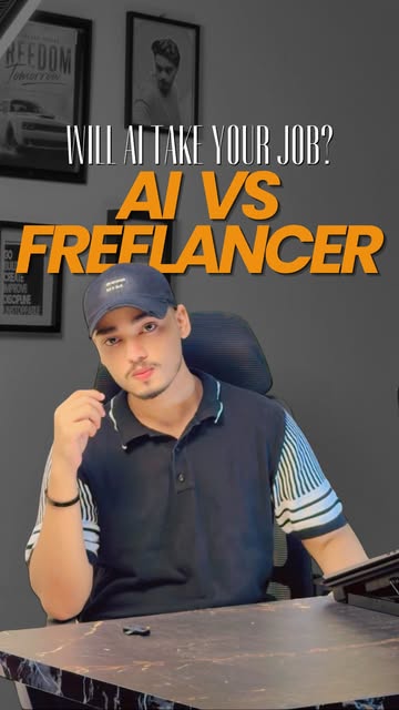 Taha Rajput Instagram Reel about AI and freelancers